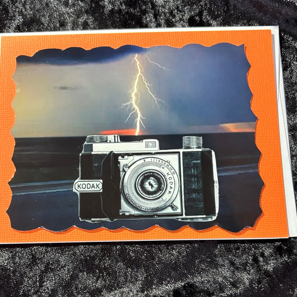 Kodak Camera Card with Orange Border